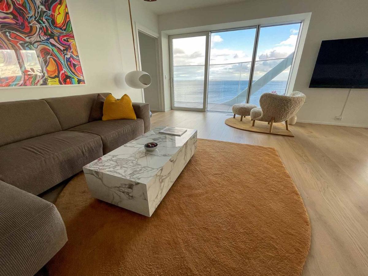 Amazing Sea View Apartment ออร์ฮูช ภายนอก รูปภาพ